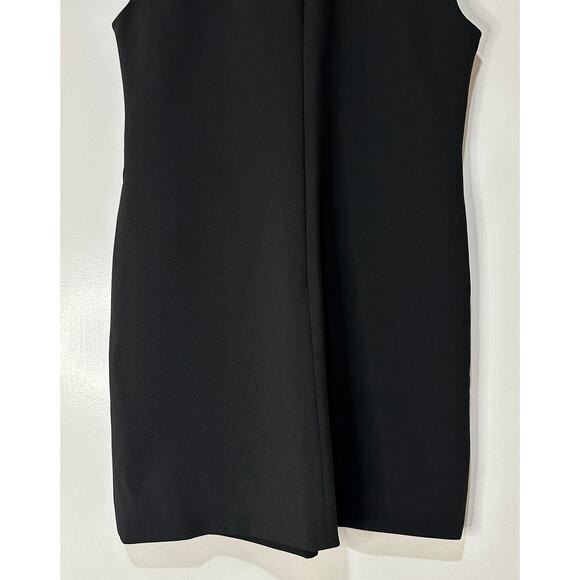 J. Crew Embellished Collared Shift Dress Black Stretch Crepe Black Size 12 NWT - Picture 14 of 15